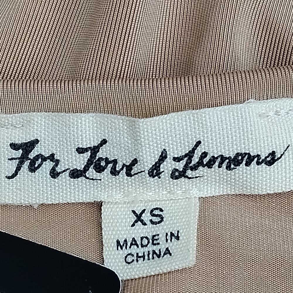 For Love & Lemons Nude Mini Dress Size XS Low Back Sleeveless - Picture 8 of 10